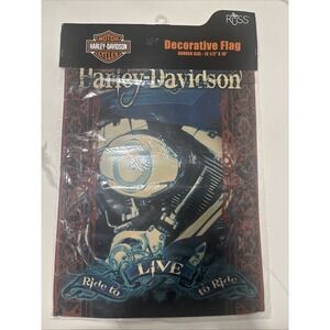 Harley Davidson Authentic 2019 Decorative Flag Garden Size 12 1/2" X 18" By Russ